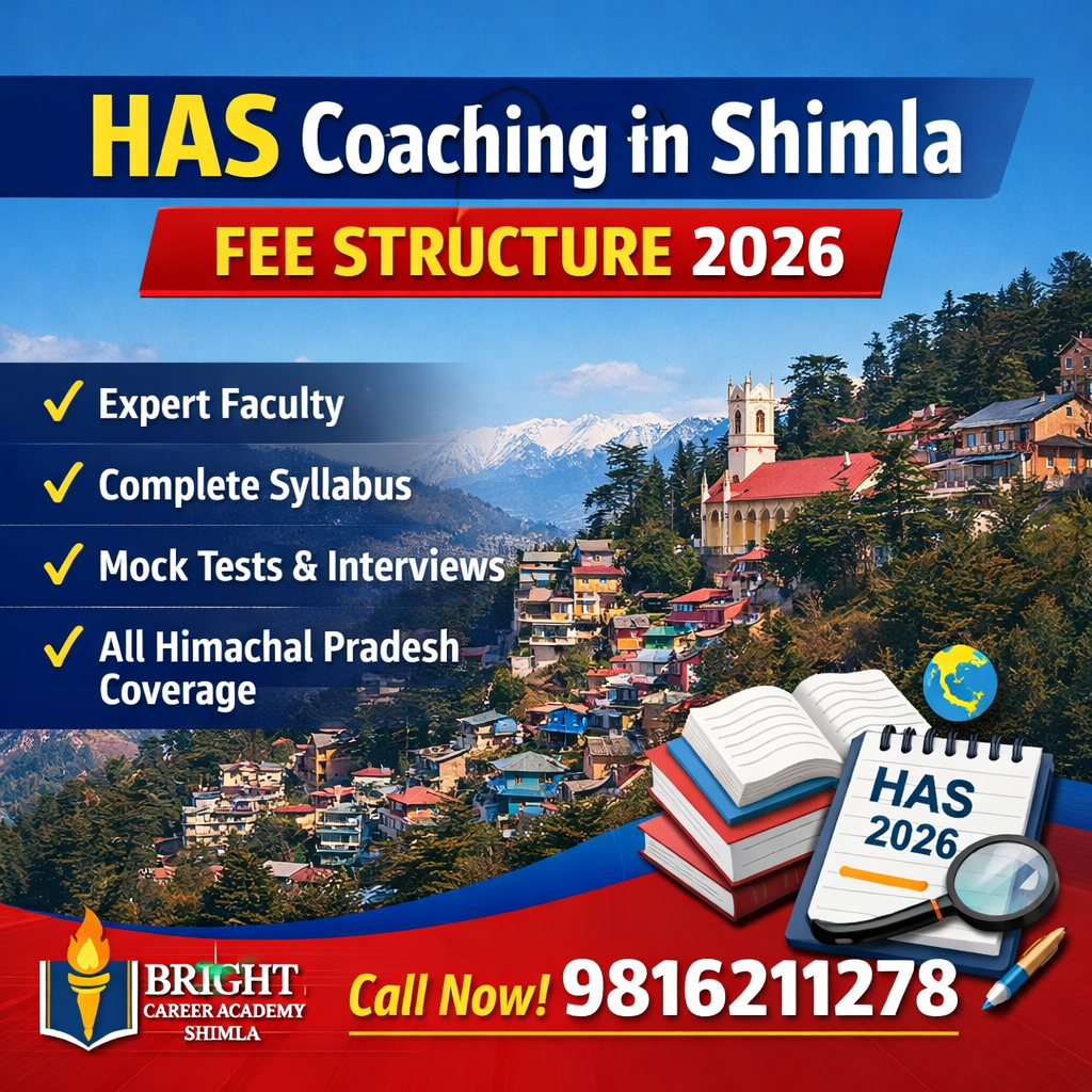 HAS Coaching in Shimla Fee Structure 2026